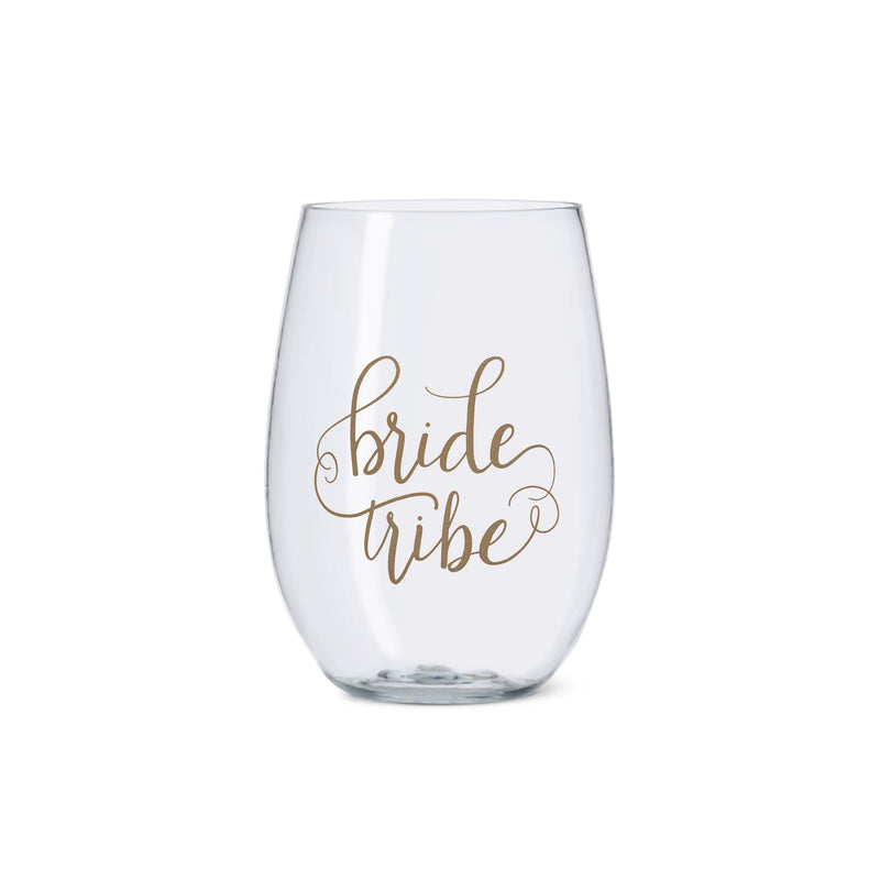 16 OZ. BRIDE TRIBE PLASTIC STEMLESS WINE CUP-Sissy Boutique-Sissy Boutique