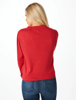 THE BAMA GLITTER SCRIPT LONG SLEEVE TOP BY STEWART SIMMONS-Stewart Simmons-Sissy Boutique