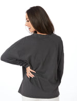 THE AUBURN VINTAGE LONG SLEEVE OVERSIZED COTTON TOP - STEWART SIMMONS-Stewart Simmons-Sissy Boutique