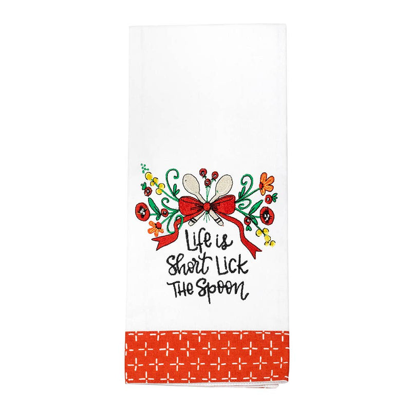 LICK THE SPOON TEA TOWEL-Shannon Road Gifts-Sissy Boutique