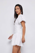 White Puff Sleeve Dress Do + Be Collection