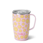 SWIG LIFE| OH HAPPY DAY TRAVEL MUG (18OZ)-Swig Life-Sissy Boutique
