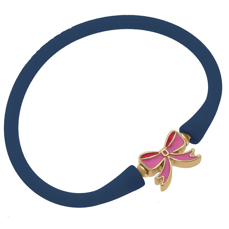 BALI CHILDREN'S BOW BRACELET IN NAVY-Canvas Style-Sissy Boutique