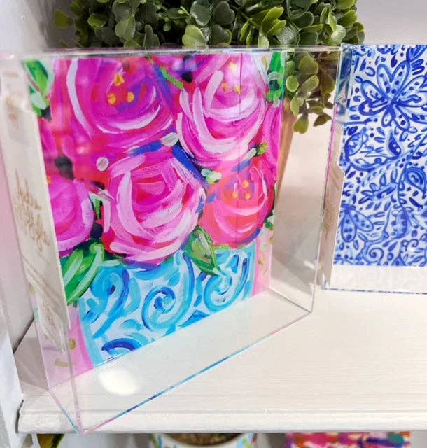 Audra Style | Acrylic Tray - Roses In Ginger Jar-Audra Style-Sissy Boutique