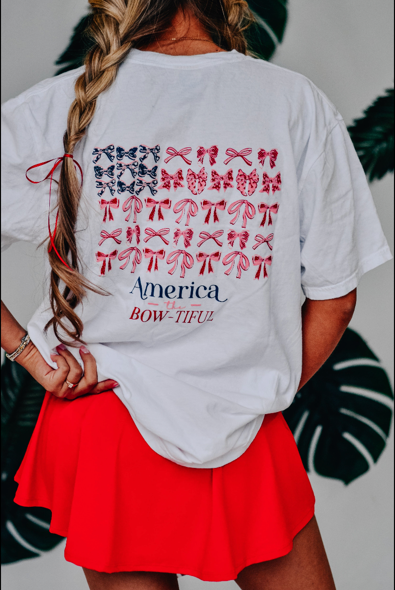 America the Bowtiful Nation That I Love Graphic Tee Southern Bliss Co.