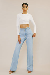 90S ULTRA HIGH RISE FLARE - KAN CAN | Kan Can