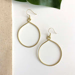 3" GOLD TWISTING HOOPS (EARRINGS)-Sissy Boutique-Sissy Boutique
