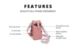 Duality - Phone Crossbody-Pastel Pink Sol and Selene