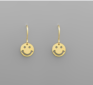 Gold Smiley Studs-Sissy Boutique-Sissy Boutique