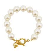 BEAD BOLD PEARL TOGGLE BRACELET-Sissy Boutique-Sissy Boutique