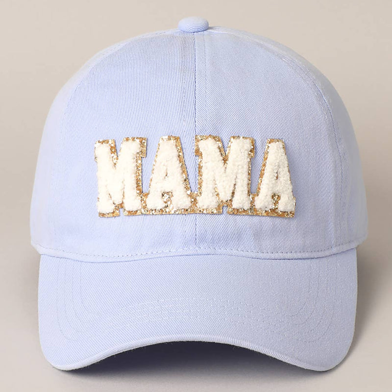 MAMA CHENILLE LETTER PATCH COTTON BASEBALL CAP-Sissy Boutique-Sissy Boutique