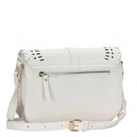 Off-White and Gold Laser Cut Crossbody Handbag Sissy Boutique