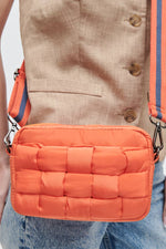 INSPIRATION WOVEN CROSSBODY-ORANGE AND BLUE-Sol and Selene-Sissy Boutique