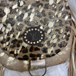 Authentic Upcycled Louis Vuitton Cowhide Leopard Large Messenger Handbag Keep It Gypsy