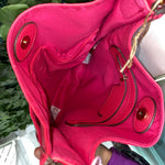 Hot Pink Crossbody Messenger Bag with Guitar Strap Sissy Boutique