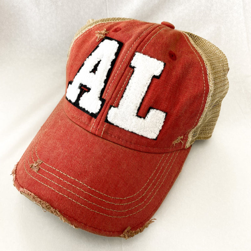 Judith March Red AL Jersey State Hat Judith March