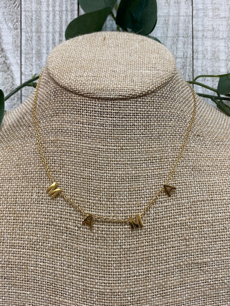 GOLD MAMA NECKLACE-Sissy Boutique-Sissy Boutique