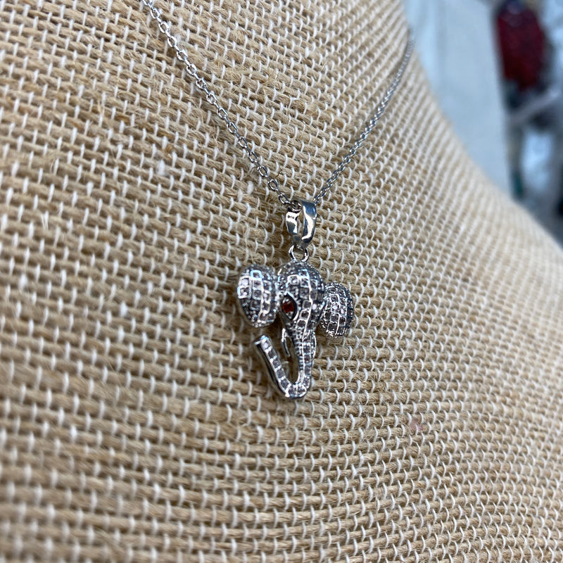 ELEPHANT CUBIC ZIRCONIA NECKLACE-Sissy Boutique-Sissy Boutique