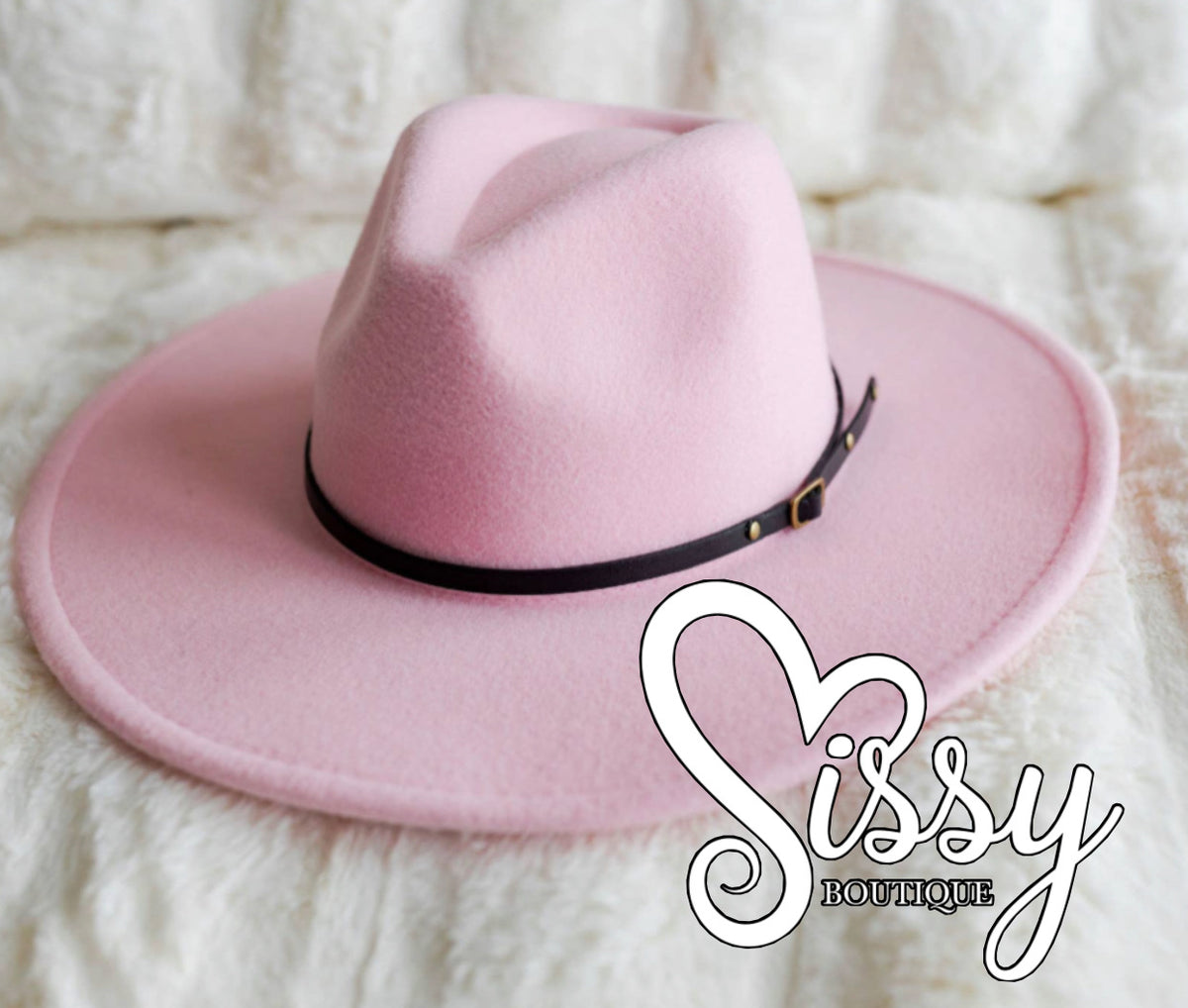 PINK LADY WIDE BRIM HAT | Sissy Boutique