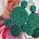 Turquoise Multi-Disc Seedbead Earrings Sissy Boutique
