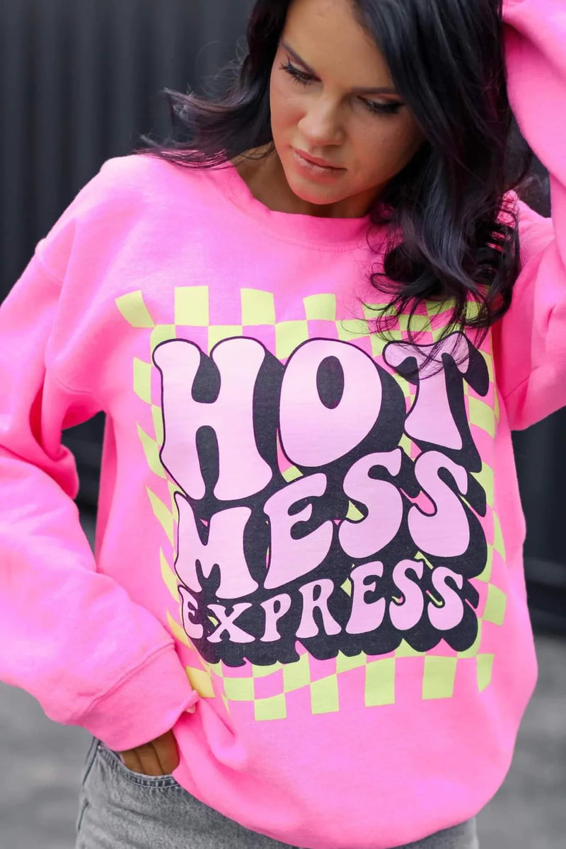 HOT MESS EXPRESS SWEATSHIRT-Sissy Boutique-Sissy Boutique