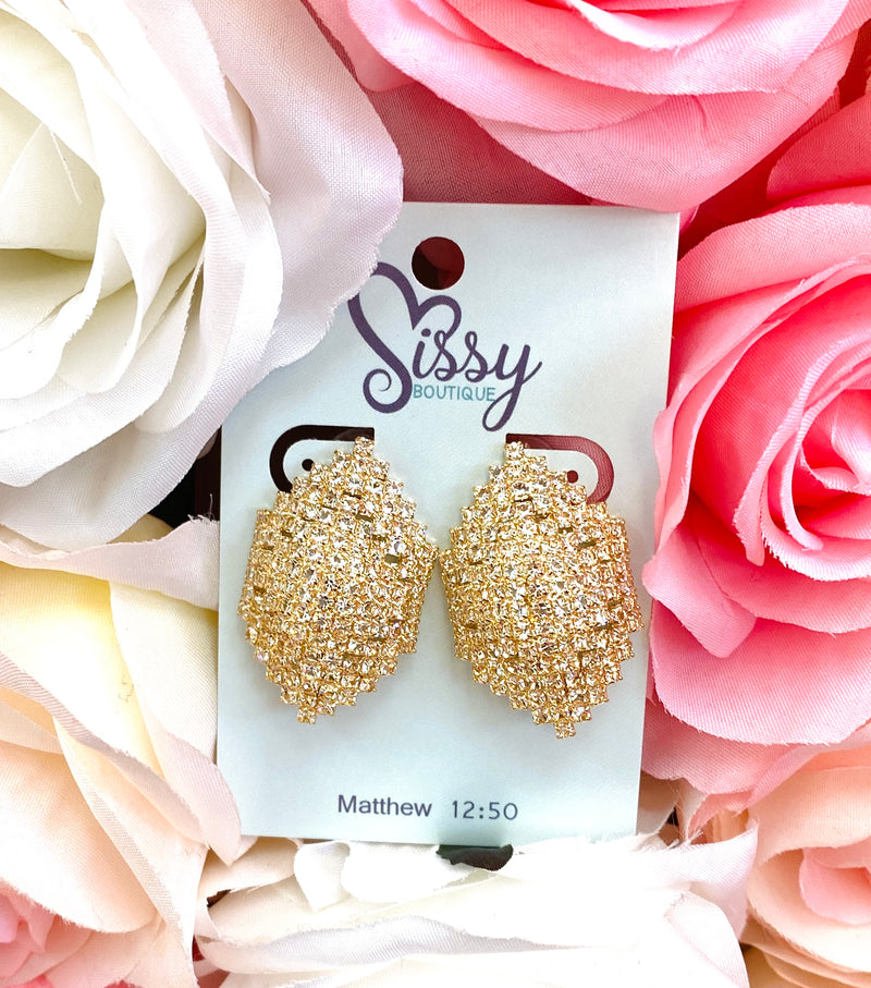 CZ DOME EARRINGS-Sissy Boutique-Sissy Boutique