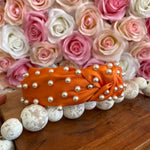 ORANGE PEARL STUDDED HEADBAND-Sissy Boutique-Sissy Boutique