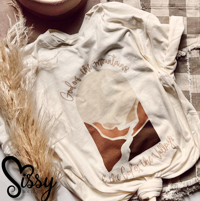 GOD OF MOUNTAINS & VALLEYS GRAPHIC TEE-Sissy Boutique-Sissy Boutique