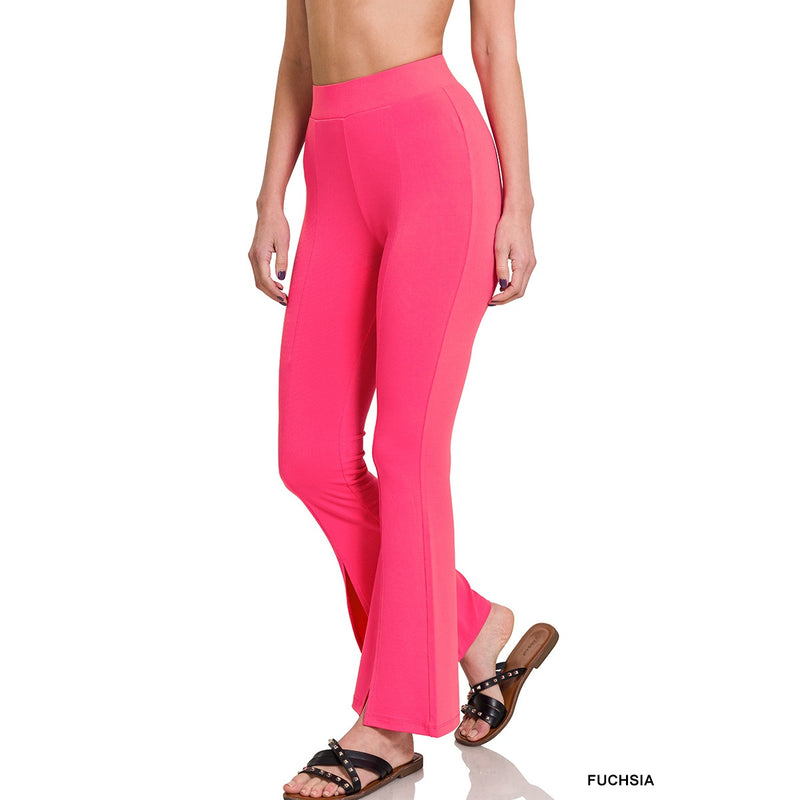 Front Slit Flare Pants-ITSSY-Sissy Boutique