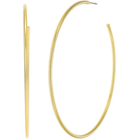 SKINNY GOLD HOOPS-Sissy Boutique-Sissy Boutique
